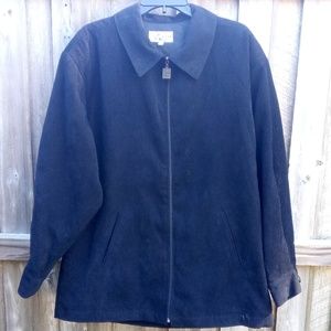 🆕 Smokey Joe's Black Coduroy Zip Up Jacket Large